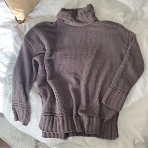 Aerie Oversized Turtleneck Knit Sweater